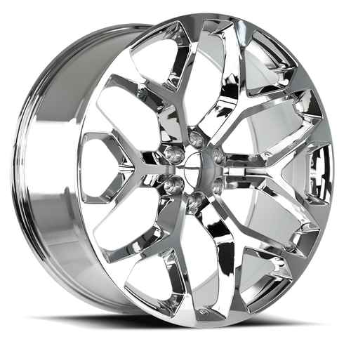 DOORBUSTER PRICING! - Strada Oe Replica R176 Snowflake Wheel 20x9 6x139.7 Chrome 24mm - FREE T-SHIRT INCLUDED! | R176-063924