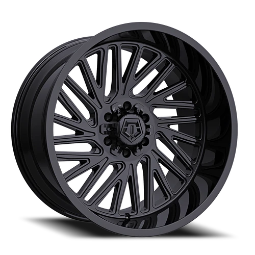 DOORBUSTER PRICING! - Tis 553B Wheel 22x10 8x165.1 Gloss Black -12mm - FREE T-SHIRT INCLUDED! | 553B-2208112