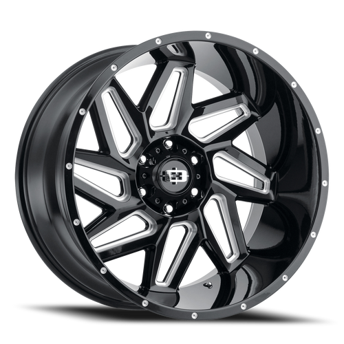 Vision Spyder 361 Wheel 18x9 6x135 Gloss Black Milled Spoke 12mm | 361-8936GBMS12