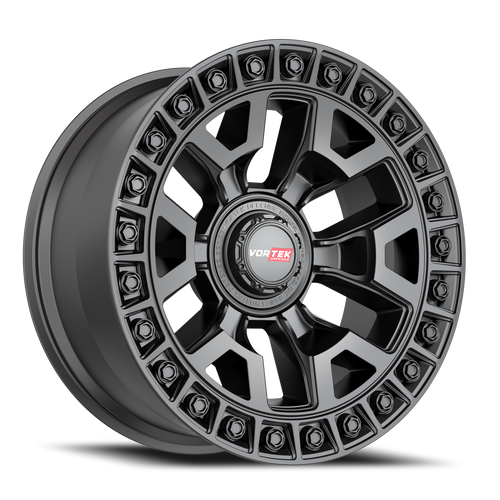 DOORBUSTER PRICING! - Vortek Vrd-704 Wheel 17x9 6x135 & 6x139.7 Matte Black 12mm | 7041795712MB