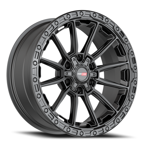 DOORBUSTER PRICING! - Vortek Vrt-601 Wheel 17x9 6x135 & 6x139.7 Matte Black 0mm | 601179570MB