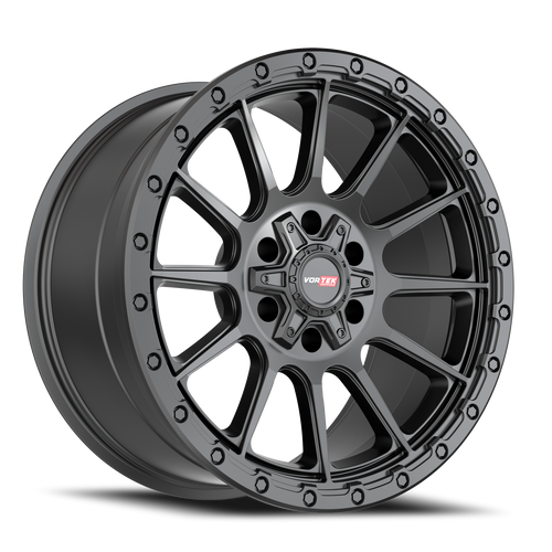 DOORBUSTER PRICING! - Vortek Vrt-606 Wheel 17x9 6x135 & 6x139.7 Matte Black 12mm | 6061795712MB