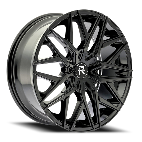Revenge Rl104 Wheel 20x8.5 5x108 & 5x114.3 Gloss Black 35mm - FREE T-SHIRT INCLUDED! | RL104-208551081143+35B