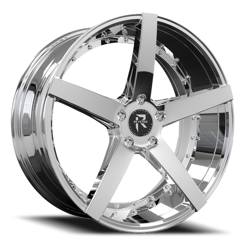 Revenge Rl103 Wheel 20x8.5 5x114.3 Chrome 35mm - FREE T-SHIRT INCLUDED! | RL103-208551143+35C