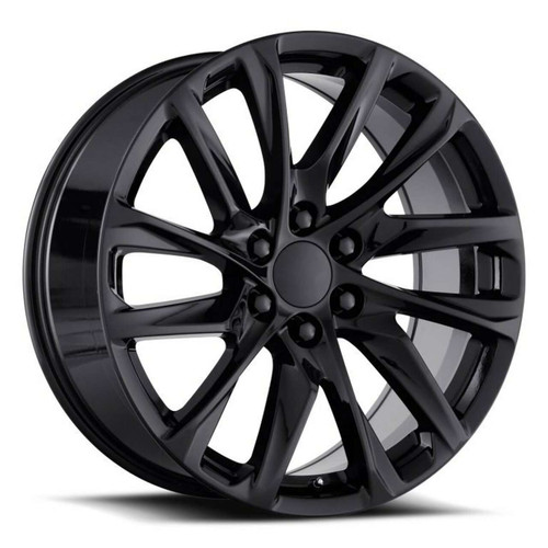 Replica® Rp25 Escalade Wheels Rims 22x9 6x5.5 (6x139.7) Black 28 | RP-25229C639+28GB