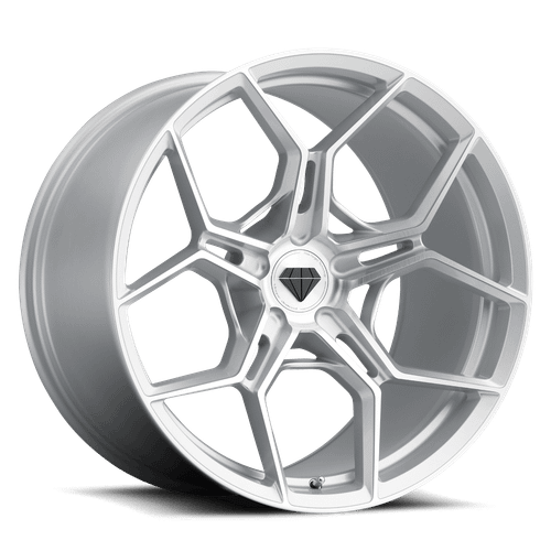 Blaque Diamond F25 Custom Drilled Wheel Blanks Rims 20x11 Silver Brushed Face Custom Offsetmm | SW#172