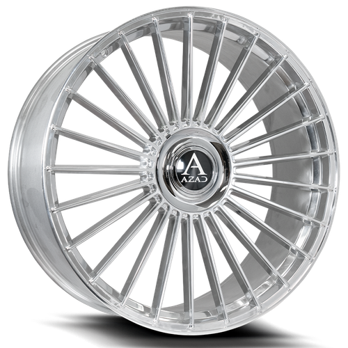 Azad Az25 Custom Drilled Wheel Blanks Rims 22x10.5 Chrome 20mm | AZ2522105BLANK+20CHROME
