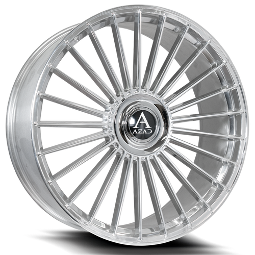 Azad Az25 Custom Drilled Wheel Blanks Rims 22x9 Chrome 15mm | AZ25229BLANK+15CHROME