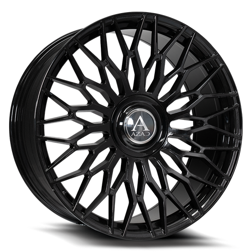 Azad Az301 Custom Drilled Wheel Blanks Rims 24x9 Black 15mm | AZ301249BLANK+15GLOSSBLACK