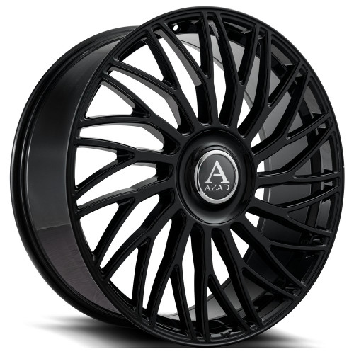 Azad Az717 Custom Drilled Wheel Blanks Rims 24x9 Black 15mm | AZ717249BLANK+15BLACK