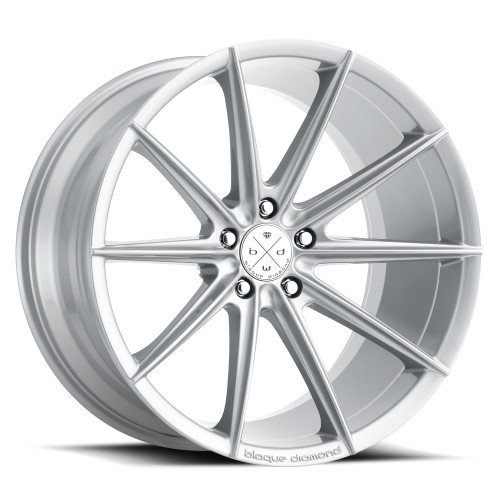 Blaque Diamond BD-11 Custom Drilled Wheel Blanks Rims 19x8.5 Silver Custom Offsetmm | PW#362