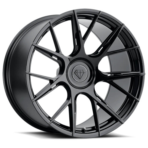Blaque Diamond F18 Custom Drilled Wheel Blanks Rims 20x10 Black 42mm | SW#39