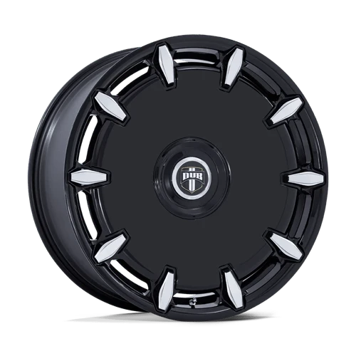 24x10 Dub DC271 Cheef Black Milled Custom Drilled Wheel Blanks Rims 18mm | DC271BE24100018