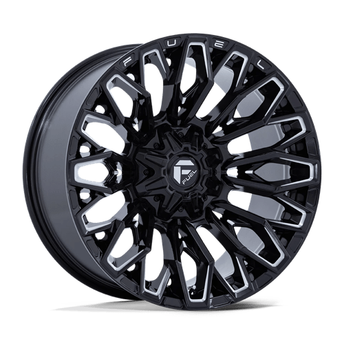 22x12 Fuel Off-Road FC865 Strike Black Milled Custom Drilled Wheel Blanks Rims -44mm | FC865BE22120044N