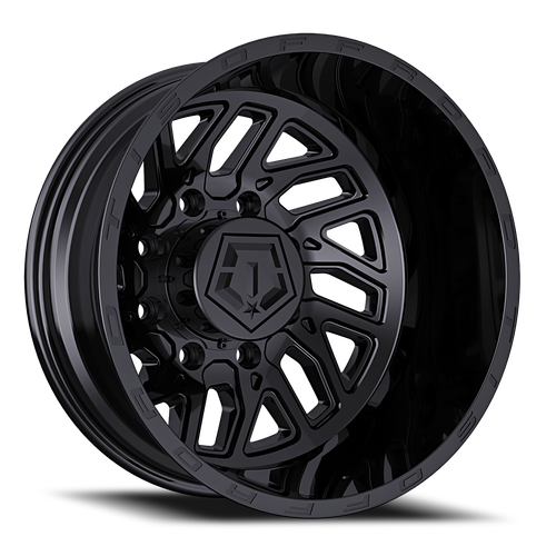 DOORBUSTER PRICING! - Tis 544B Dually Wheel 22x8.25 8x210 Gloss Black -198mm - FREE T-SHIRT INCLUDED! | 544B-22892ROS
