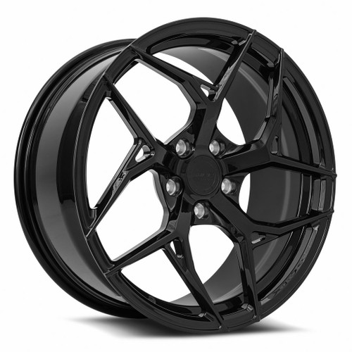 Mrr Forged F10 Wheels Rims 19x8.5 5x120 Gloss Black 38mm | FF10198552038L