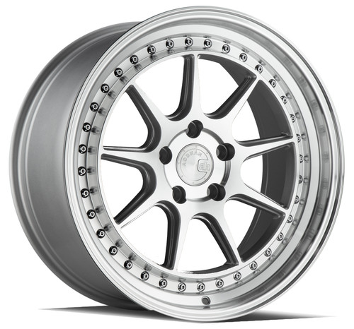 Aodhan Ds-X Wheels Rims 18x9.5 5x114.3 Silver W/ Machined Face 30mm | DSX1895511430SMF