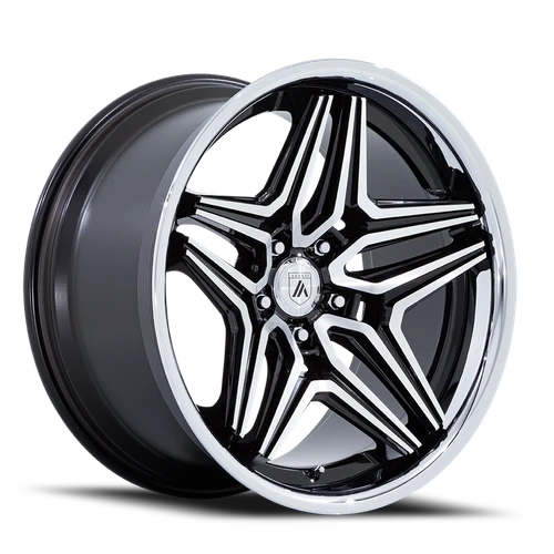 Asanti Abl-46 Duke Wheel 20x10.5 5x120 Gloss Black Machined 18mm - FREE T-SHIRT INCLUDED! | AB046BD20055218