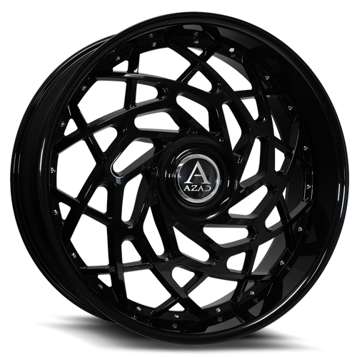 Azad AZ Reign Wheels Rims 26x10 5x120 5x127 (5x5) Black 10mm | AZREIGN26105120/127+10GLOSSBLAC
