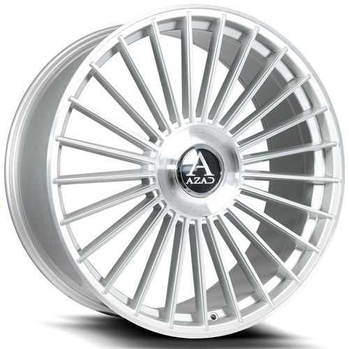 Azad Az25 Wheels Rims 22x10.5 5x127 (5x5) 5x130 Brushed Silver 42mm | AZ25221055127/130+42BR/S