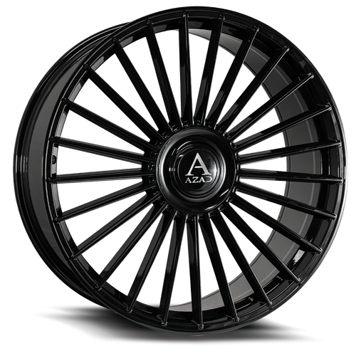 Azad Az25 Wheels Rims 22x9 5x127 (5x5) 5x130 Black 38mm | AZ252295127/130+38GLOSSBLACK