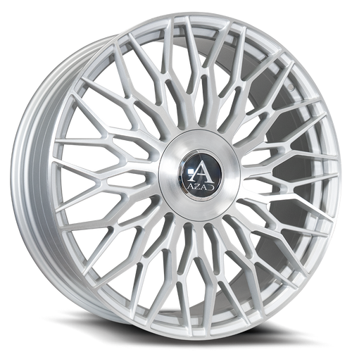 Azad Az301 Wheels Rims 22x10.5 5x127 (5x5) 5x130 Brushed Silver 40mm | AZ301221055127/130+40BR/S