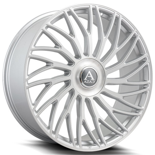 Azad Az717 Wheels Rims 20x10.5 5x112 5x115 Brushed Silver 27mm | AZ717201055112/115+27BR/SILVER-