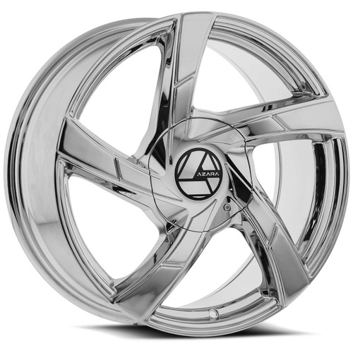 Azara Aza-524 Wheels Rims 20x8.5 5x108 5x4.5 (5x114.3) Nano Chrome 35mm | AZA-52420853235NCR