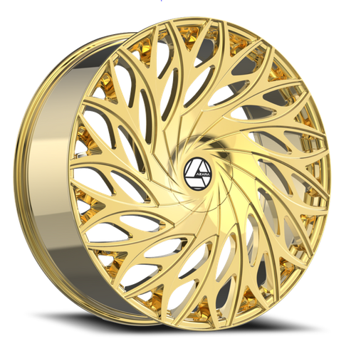 DOORBUSTER PRICING! - Azara Aza-525 Wheel 20x8.5 5x112 & 5x114.3 Nano Gold 35mm | AZA-52520853635NG