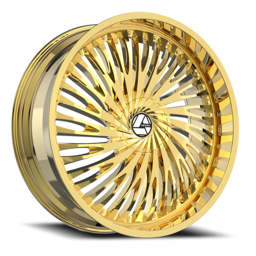 DOORBUSTER PRICING! - Azara Aza-526 Wheel 22x8.5 5x114.3 & 5x120 Nano Gold 38mm | AZA-52622853838NG