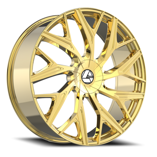 DOORBUSTER PRICING! - Azara Aza-527 Wheel 20x8.5 5x112 & 5x114.3 Nano Gold 35mm | AZA-52720853635NG