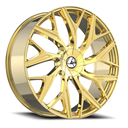 DOORBUSTER PRICING! - Azara Aza-527 Wheel 22x8.5 5x114.3 & 5x120 Nano Gold 38mm | AZA-52722853838NG