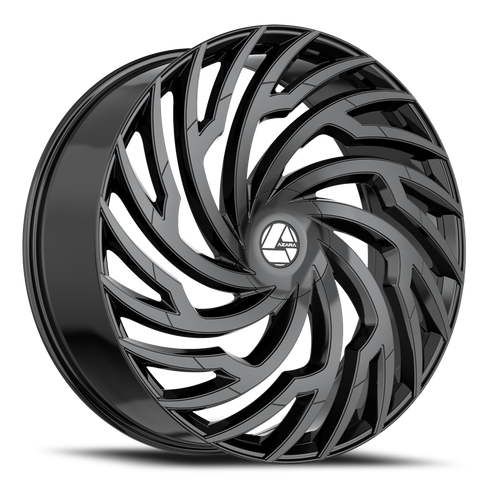 DOORBUSTER PRICING! - Azara Aza-536 Wheel 24x9 5x115 & 5x120 Gloss Black 32mm | AZA-5362493932GB