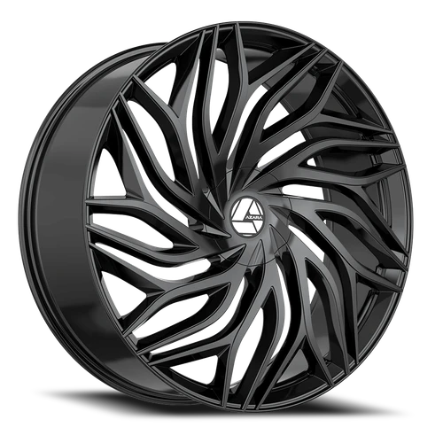 DOORBUSTER PRICING! - Azara Aza-537 Wheel 18x8 5x114.3 & 5x120 Gloss Black 35mm | AZA-5371883835GB