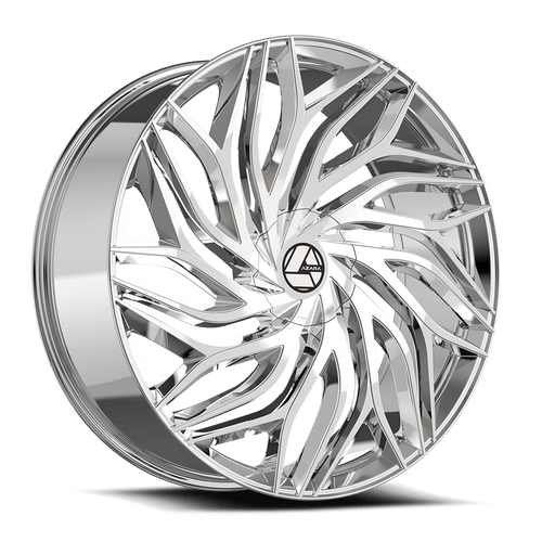 Azara Aza-537 Wheels Rims 22x9.5 5x115 5x120 Nano Chrome 15mm | AZA-53722953915NCR