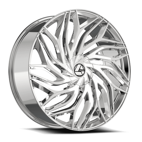Azara Aza-537 Wheels Rims 24x9 5x115 5x120 Nano Chrome 15mm | AZA-5372493915NCR