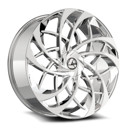 Azara Aza-540 Wheels Rims 20x8.5 5x112 5x4.5 (5x114.3) Nano Chrome 35mm | AZA-54020853635NCR