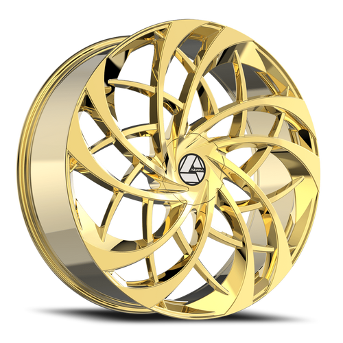 DOORBUSTER PRICING! - Azara Aza-540 Wheel 20x8.5 5x112 & 5x114.3 Nano Gold 35mm | AZA-54020853635NG