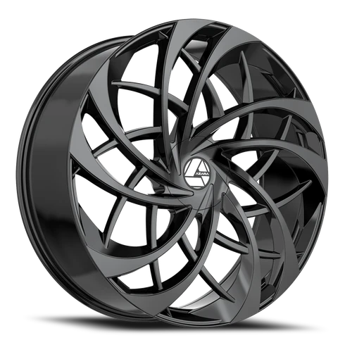 DOORBUSTER PRICING! - Azara Aza-540 Wheel 22x8.5 5x112 & 5x114.3 Gloss Black 38mm | AZA-54022853638GB