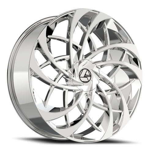 DOORBUSTER PRICING! - Azara Aza-540 Wheel 30x9.5 6x135 & 6x139.7 Chrome 22mm - MINIMUM PURCHASE OF 4 WHEELS | AZA-54030955722C