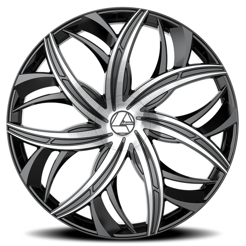 アアアァァァ Azara Aza-541 Wheels Rims 18x8 5x114.3 5x120 Gloss Black