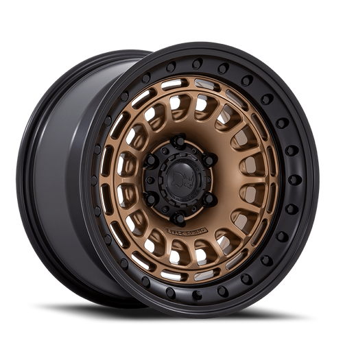 Black Rhino Br014 Sahara Wheel 17x9 5x127 Matte Bronze w/ Gloss Black Lip 0mm - FREE T-SHIRT INCLUDED! | BR014ZB17905000