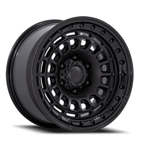 Black Rhino Br014 Sahara Wheel 17x9 6x139.7 Matte Black w/ Gloss Black Lip 0mm - FREE T-SHIRT INCLUDED! | BR014MB17906800