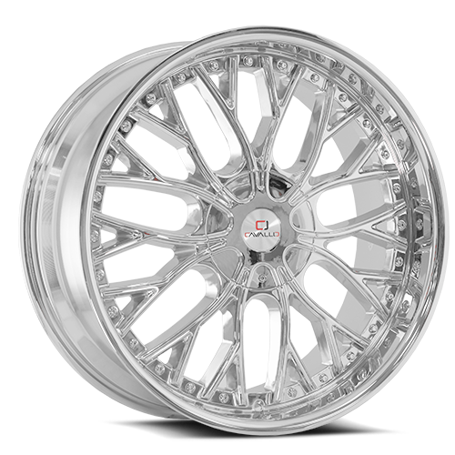 Cavallo Clv-33 Wheels Rims 20x8.5 5x108 5x4.5 (5x114.3) Nano Chrome 35mm | CLV-33208551081143+35NCR