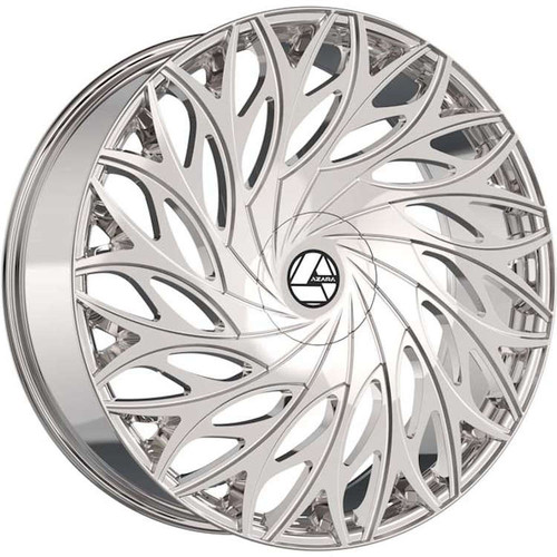 Azara Aza-525 Wheels Rims 22x9.5 5x115 5x120 Nano Chrome 15mm | AZA-52522953915NCR