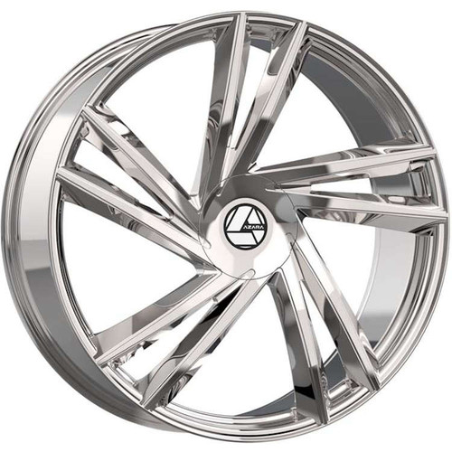 Azara Aza-529 Wheels Rims 20x8.5 5x112 5x4.5 (5x114.3) Nano Chrome 35mm | AZA-52920853635NCR