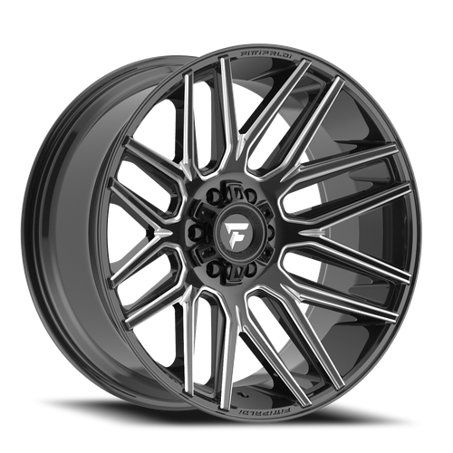 Fittipaldi Offroad Fa14Bm Wheel 20x9 8x165.1 Gloss Black Milled 18mm | FA14-20908165P18BM