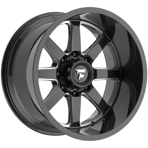 Fittipaldi Offroad Fa16Bm Wheel 20x9 8x165.1 Gloss Black Milled 12mm | FA16-20908165P12BM