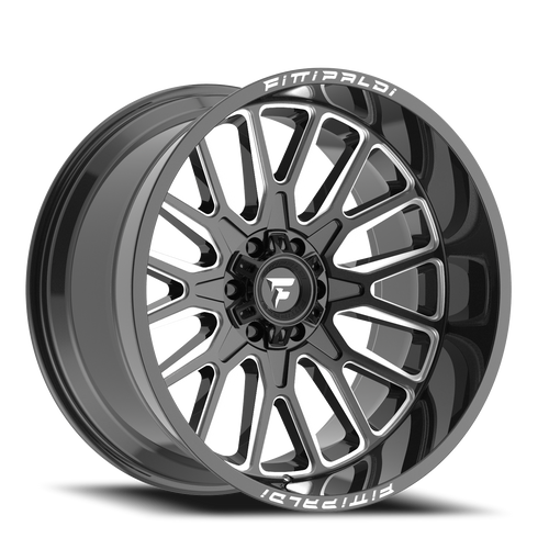 Fittipaldi Offroad Fa18Bm Wheel 20x10 5x127 & 5x139.7 Gloss Black Milled -19mm | FA18-201052739N19BM