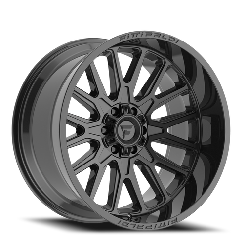 Fittipaldi Offroad Fa18B Wheel 22x12 6x135 & 6x139.7 Gloss Black -44mm | FA18-221263539N44B